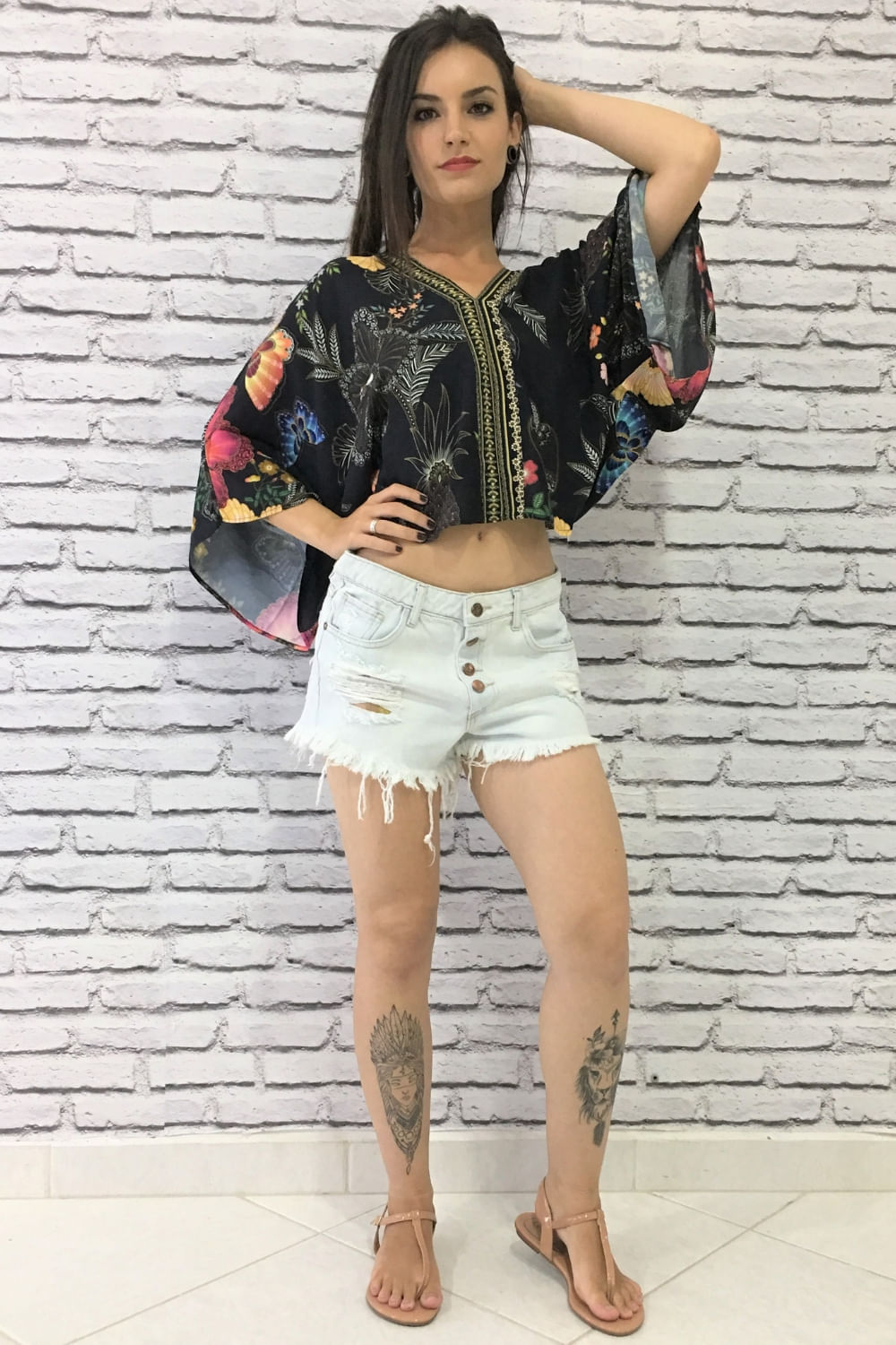 short farm jeans