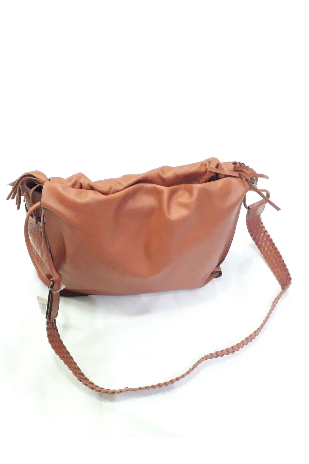 cognac belt bolsa