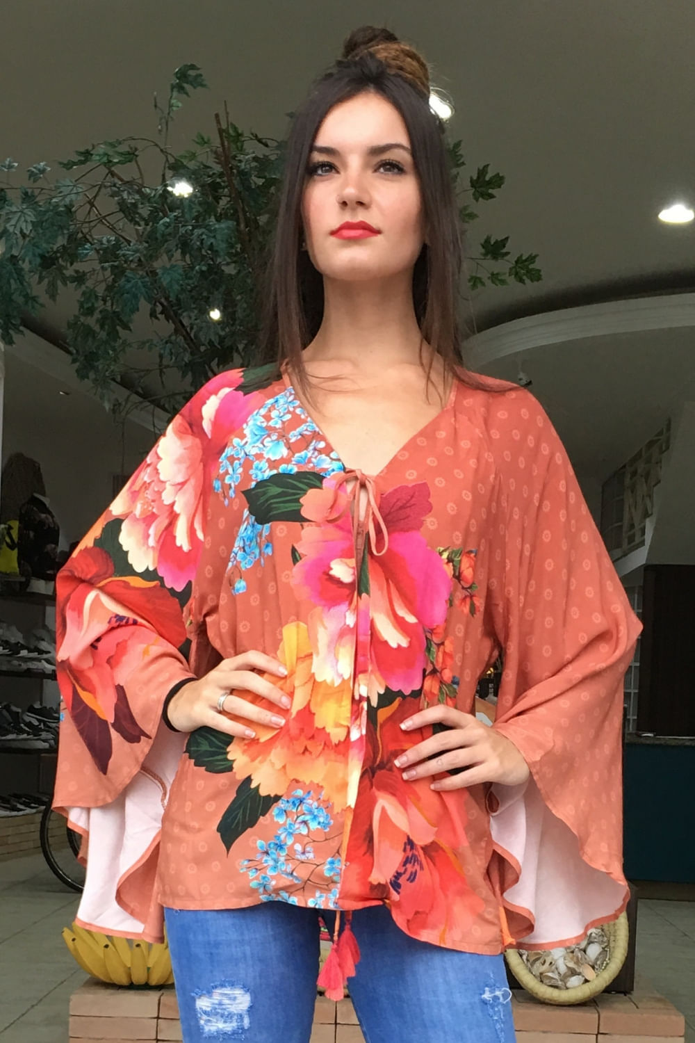 quimono floral