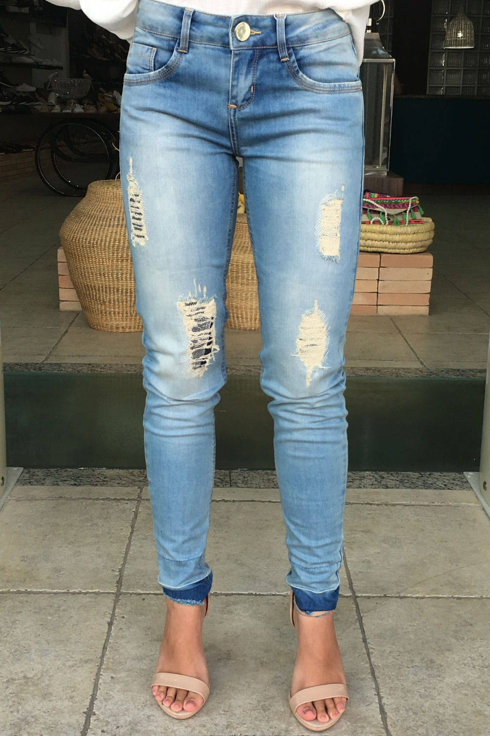 calca jeans morena rosa
