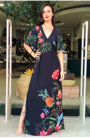 vestido longo pala kaen
