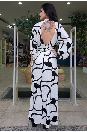 vestido maxi caju