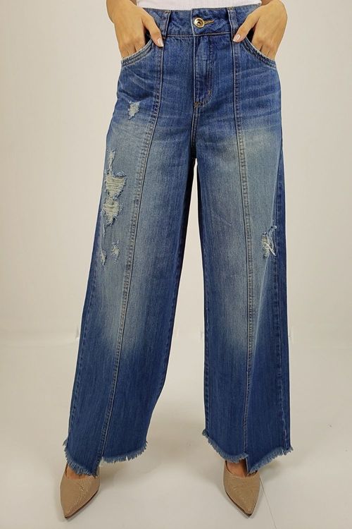calça pantacourt jeans colcci