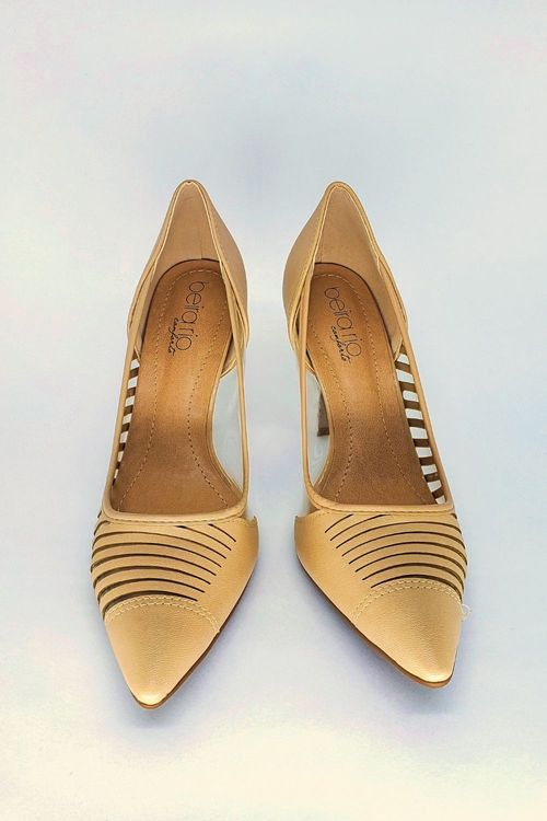 scarpin beira rio bege