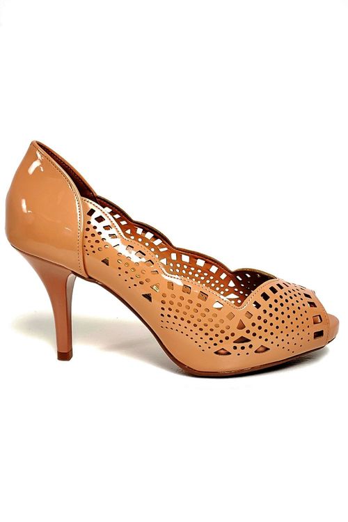 peep toe verniz