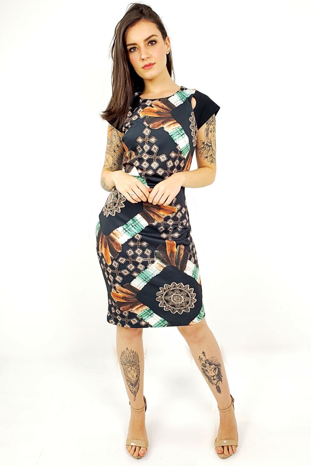 vestido compose morena rosa