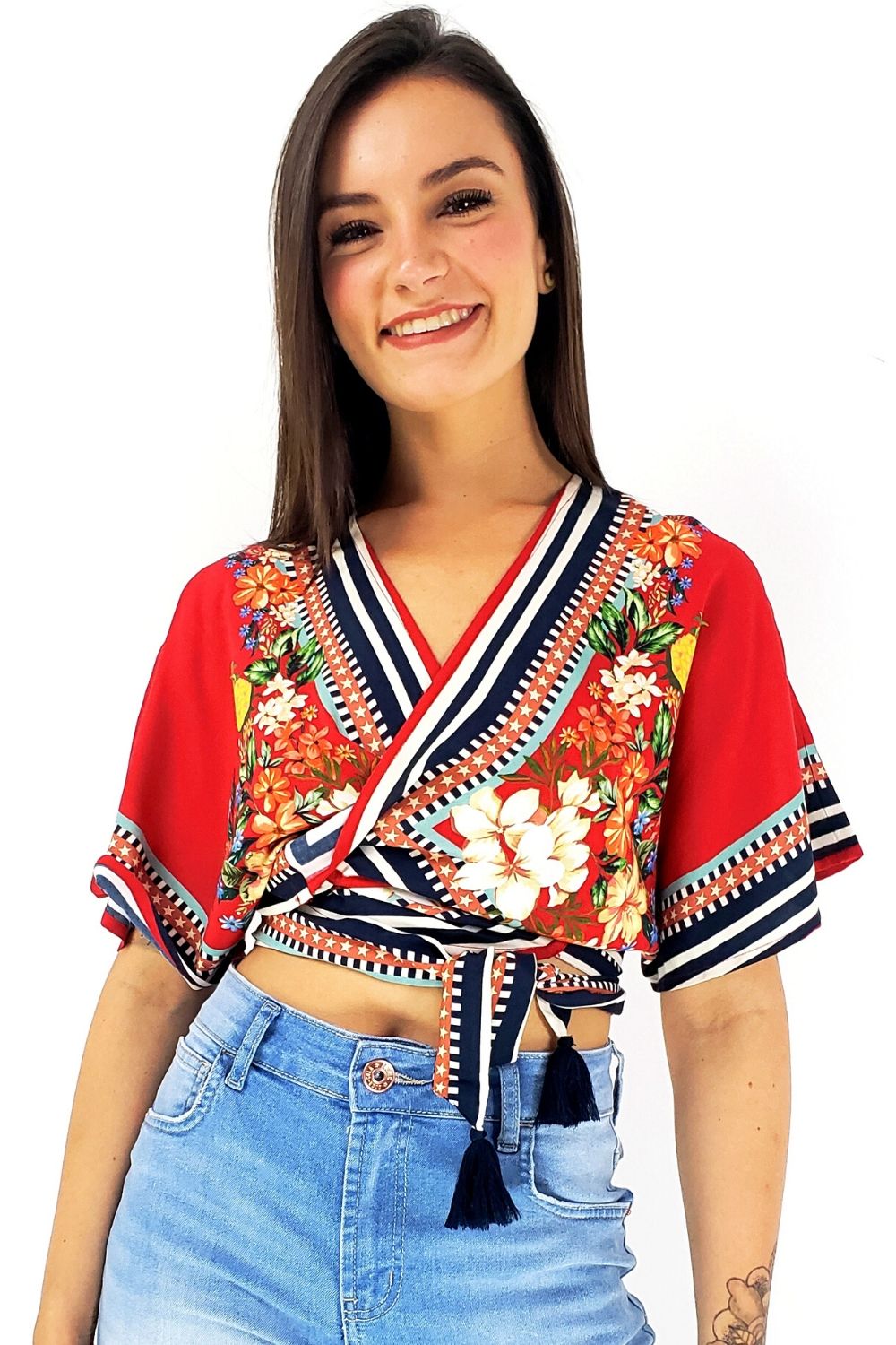 camisa de manga corta mujer