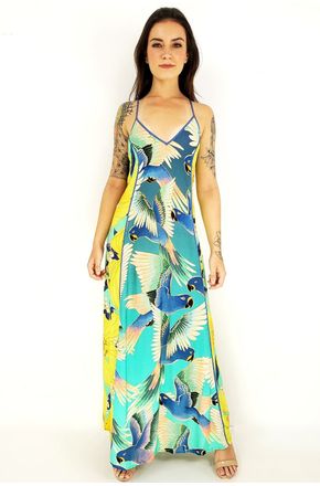 vestido patch arara farm