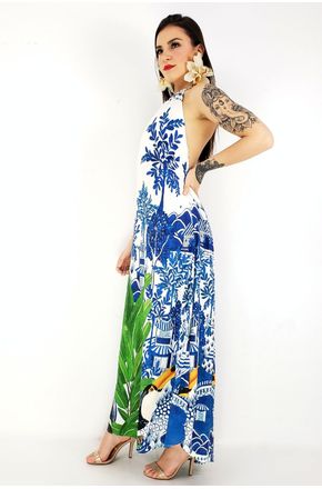 vestido farm azulejo