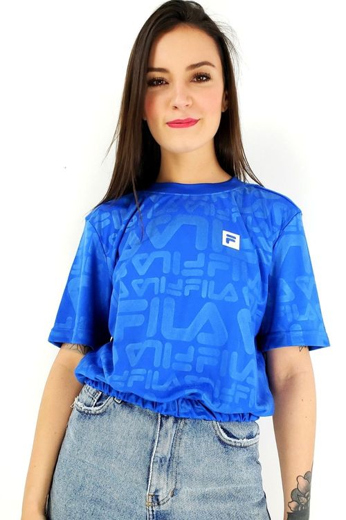 camiseta cropped fila