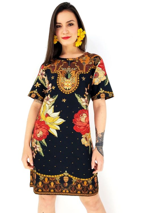 vestido flor do cerrado farm