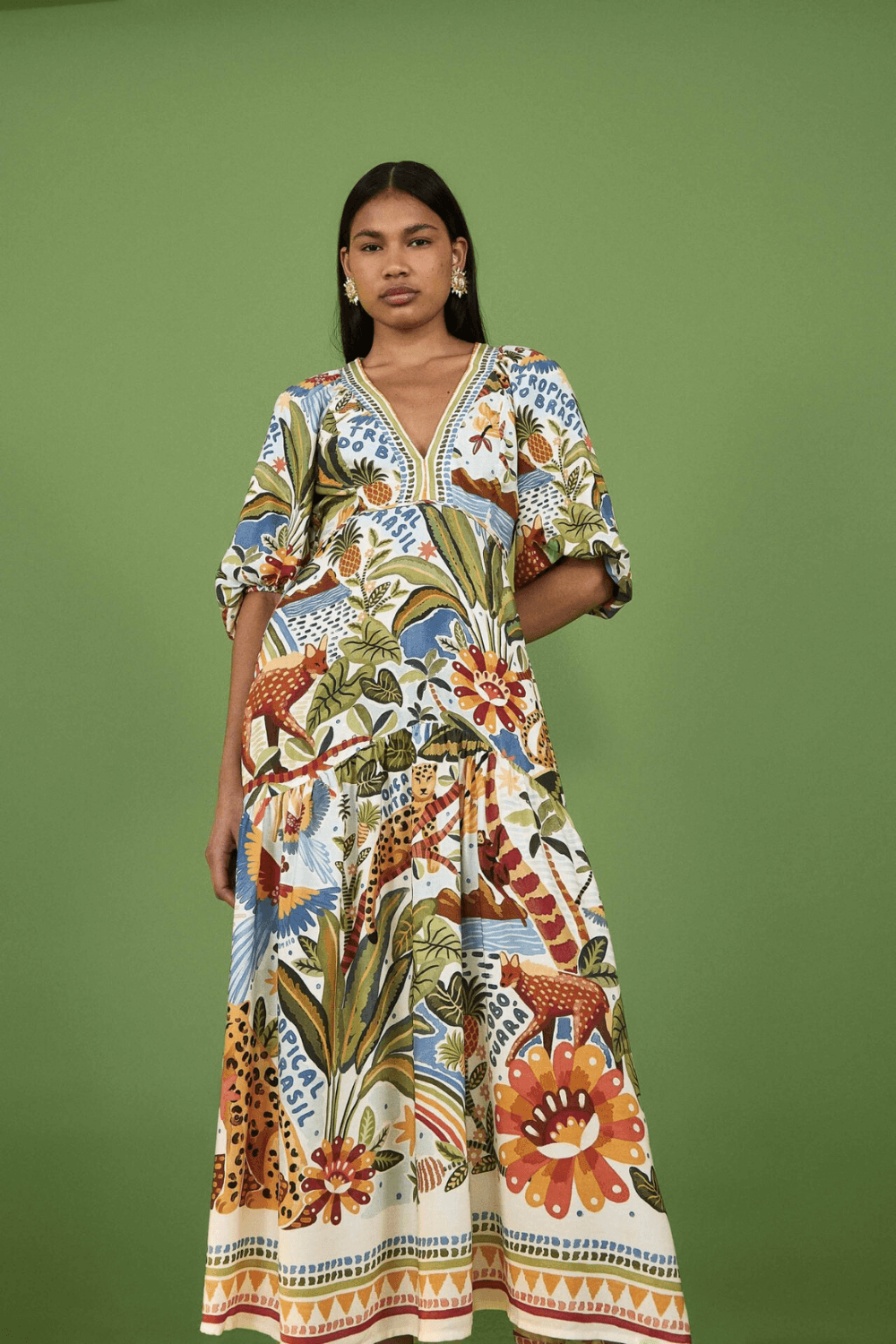 Vestido 2024 tucanos tropicais