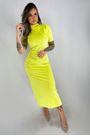 Vestido Super Midi Com Fenda Lança Perfume - 1