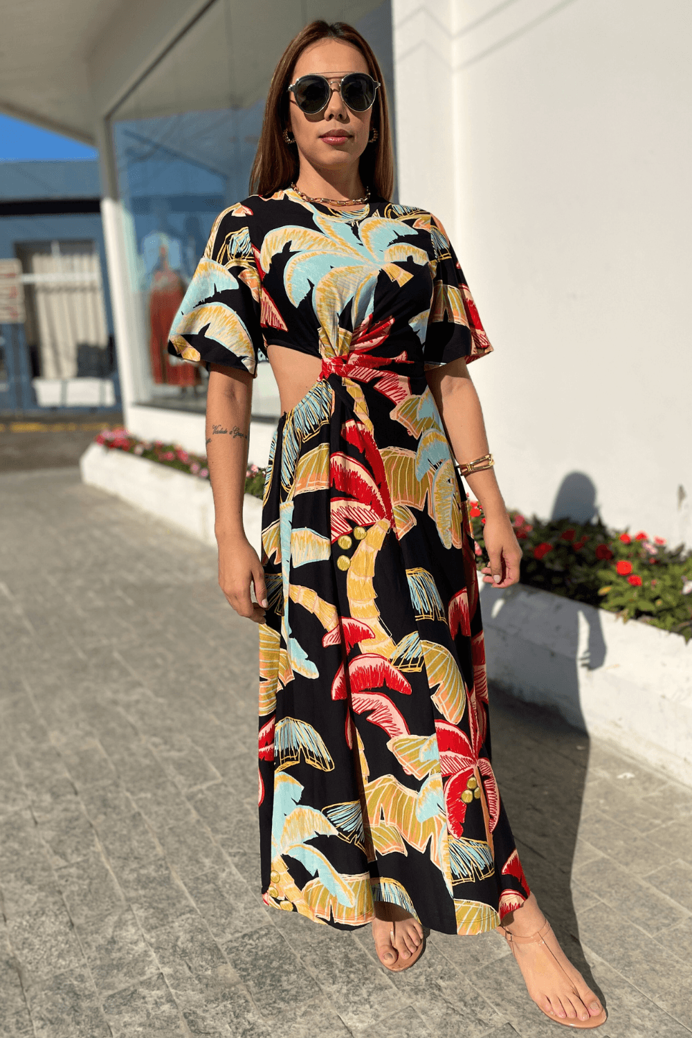 Vestido midi para 2024 noite