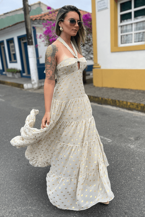 Vestido floral online lança perfume