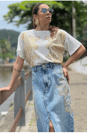 Saia jeans animale 2025