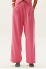 Calça wide leg cintura média Lança Perfume