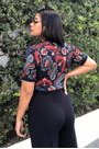 Blusa cropped brilho tropical Farm
