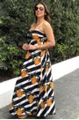Vestido Alcinhas Listra Banana Farm