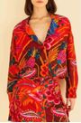 Blazer pregas onda floral Farm