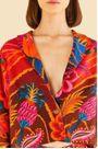 Blazer pregas onda floral Farm