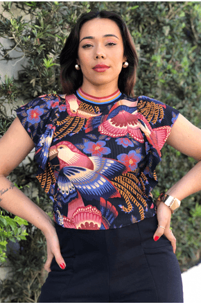 Blusa Cropped Borbotucanos Farm