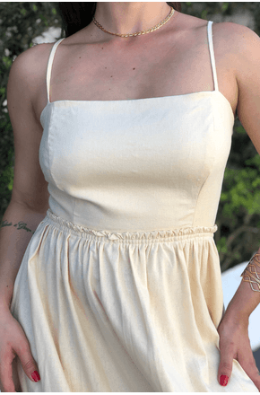 Vestido-midi-amarracao-costas-Farm-BEGE