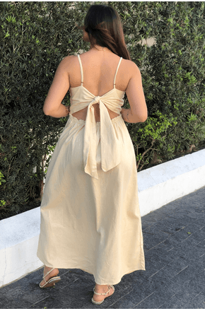 Vestido-midi-amarracao-costas-Farm-BEGE-2