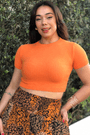 Blusa Manga Curta Trico Farm