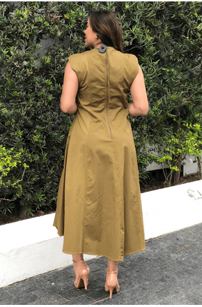 Vestido-recortes-ajustado-verde-olivia-Animale2