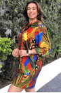 Vestido tshirt big beleza tropical maxi Farm