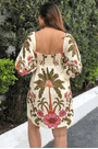 Vestido curto ravenala Farm