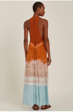 Vestido decote costas seda sinop Lenny Niemeyer