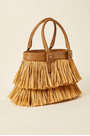 Bolsa franjas ráfia natural Lenny Niemeyer