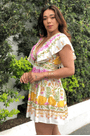 Vestido curto alice Farm