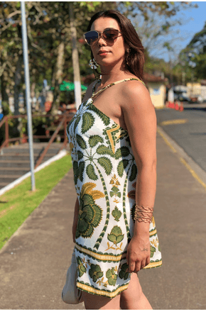 Vestido curto alcinha riad Farm