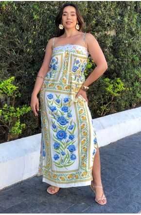 Vestido longo puglia Farm