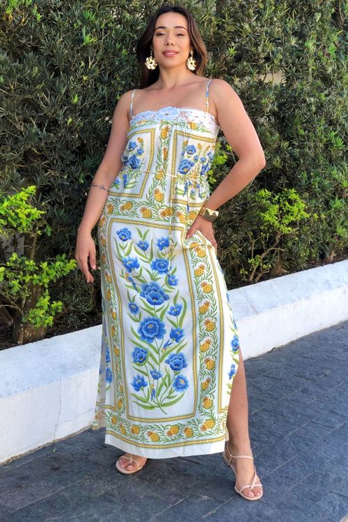 Vestido longo puglia Farm