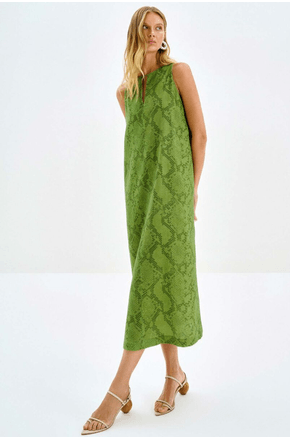 Vestido midi sem mangas Lez a Lez