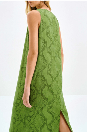 Vestido midi sem mangas Lez a Lez