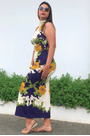 Vestido Midi Banana Real Farm