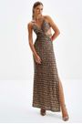Vestido Longo Leve Brilho e Cuts Lez A Lez