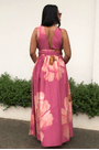 Vestido transpassado chita bella Farm