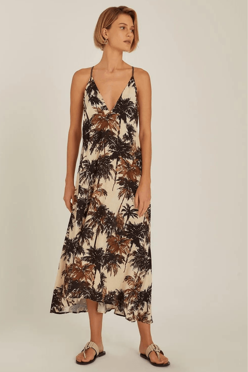 Vestido alça couro corumbau Lenny Niemeye