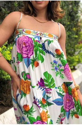 Vestido Cropped Doce Jardim Farm