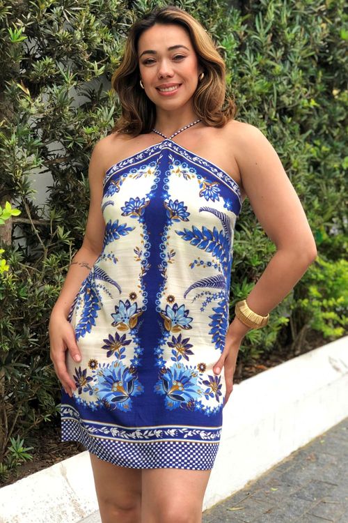 Vestido Alça Encanto Tropical Farm