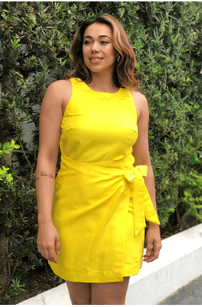 VESTIDO-CURTO-LINHO-AMARELO-ANIMALE