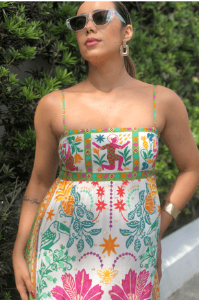 Vestido oasis de verão Farm
