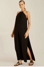 Vestido aviamento decote preto Lenny Niemeyer