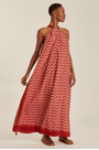Vestido costas cavadas seda menorca Lenny Niemeyer